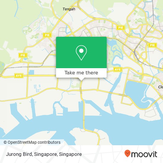 Jurong Bird, Singapore map