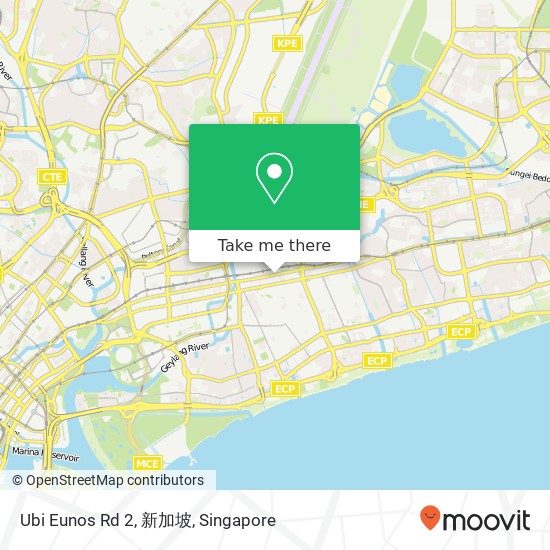 Ubi Eunos Rd 2, 新加坡地图