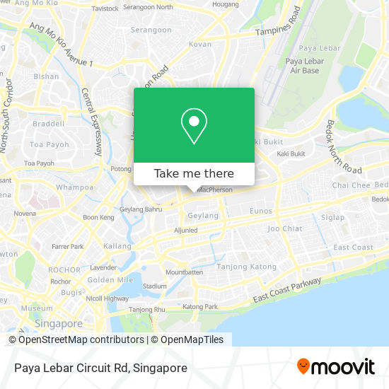 Paya Lebar Circuit Rd map