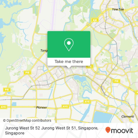 Jurong West St 52 Jurong West St 51, Singapore map