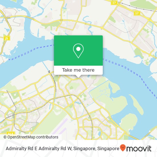 Admiralty Rd E Admiralty Rd W, Singapore map