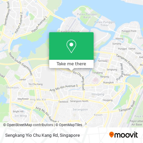 Sengkang Yio Chu Kang Rd地图