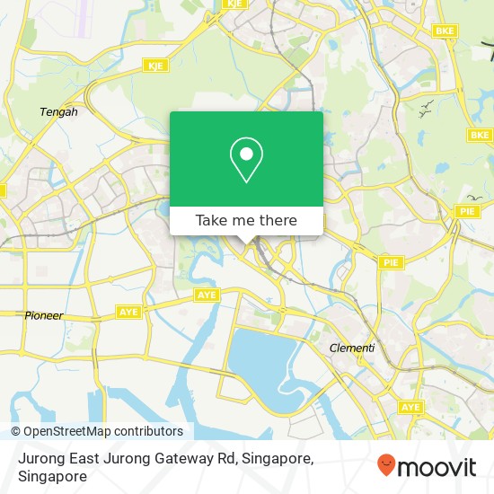 Jurong East Jurong Gateway Rd, Singapore map