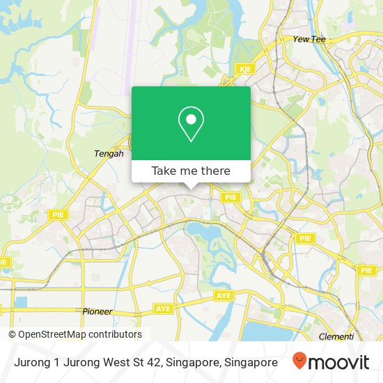 Jurong 1 Jurong West St 42, Singapore map