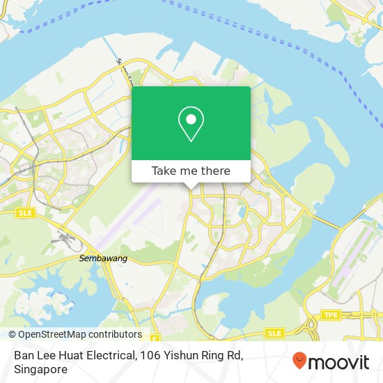 Ban Lee Huat Electrical, 106 Yishun Ring Rd地图
