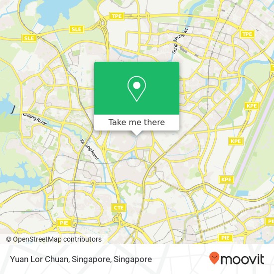 Yuan Lor Chuan, Singapore map