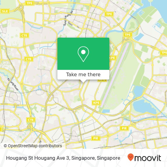 Hougang St Hougang Ave 3, Singapore map