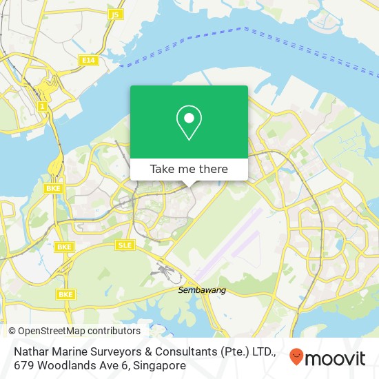 Nathar Marine Surveyors & Consultants (Pte.) LTD., 679 Woodlands Ave 6 map