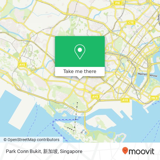 Park Conn Bukit, 新加坡地图