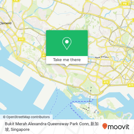 Bukit Merah Alexandra-Queensway Park Conn, 新加坡地图