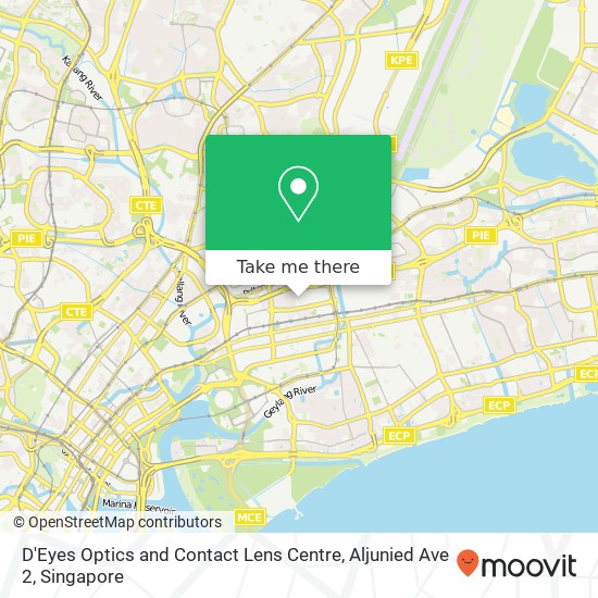 D'Eyes Optics and Contact Lens Centre, Aljunied Ave 2 map