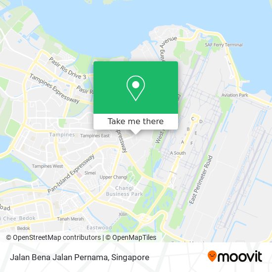 Jalan Bena Jalan Pernama map