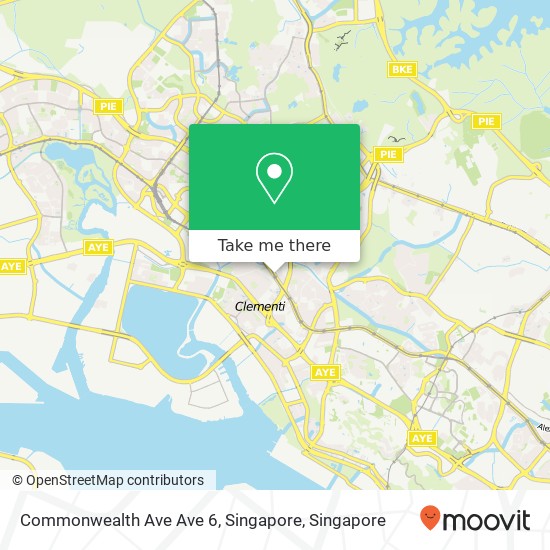 Commonwealth Ave Ave 6, Singapore地图