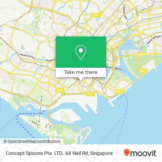 Concept Spoons Pte. LTD., 68 Neil Rd map