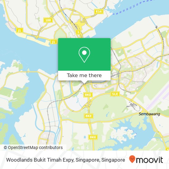 Woodlands Bukit Timah Expy, Singapore map
