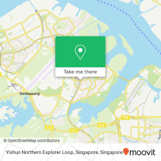 Yishun Northern Explorer Loop, Singapore map