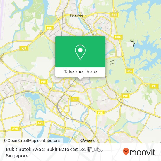 Bukit Batok Ave 2 Bukit Batok St 52, 新加坡 map