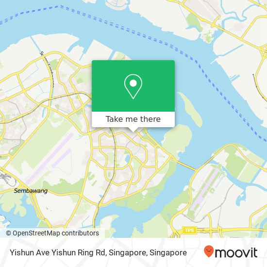 Yishun Ave Yishun Ring Rd, Singapore map