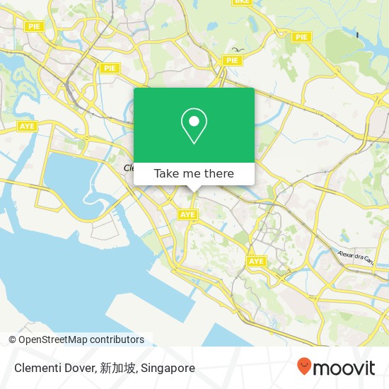 Clementi Dover, 新加坡地图