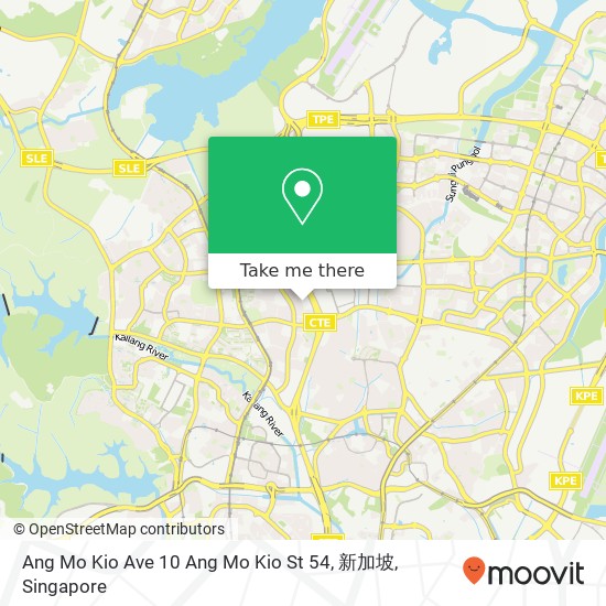 Ang Mo Kio Ave 10 Ang Mo Kio St 54, 新加坡地图