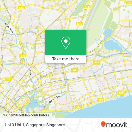 Ubi 3 Ubi 1, Singapore地图