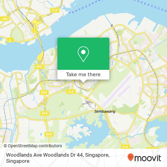 Woodlands Ave Woodlands Dr 44, Singapore map