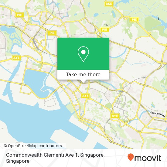 Commonwealth Clementi Ave 1, Singapore map