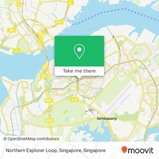 Northern Explorer Loop, Singapore map