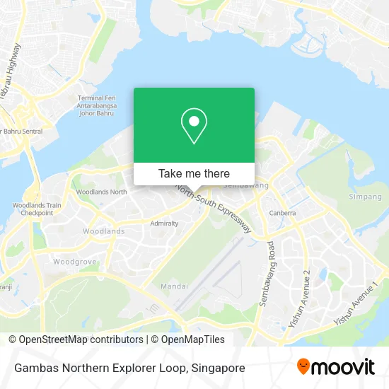 Gambas Northern Explorer Loop map