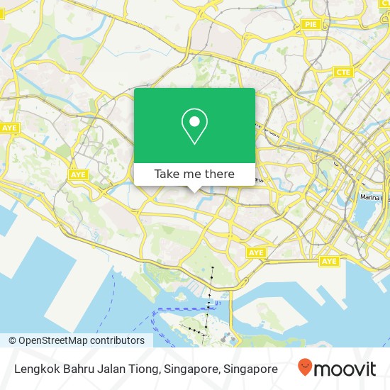 Lengkok Bahru Jalan Tiong, Singapore地图