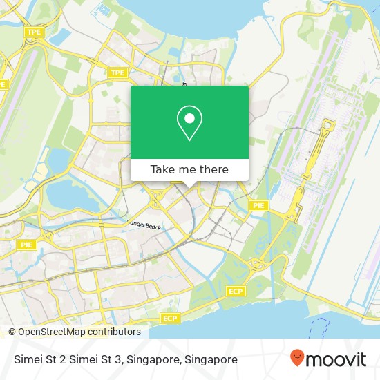 Simei St 2 Simei St 3, Singapore map