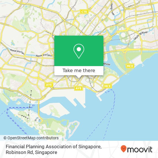 Financial Planning Association of Singapore, Robinson Rd map