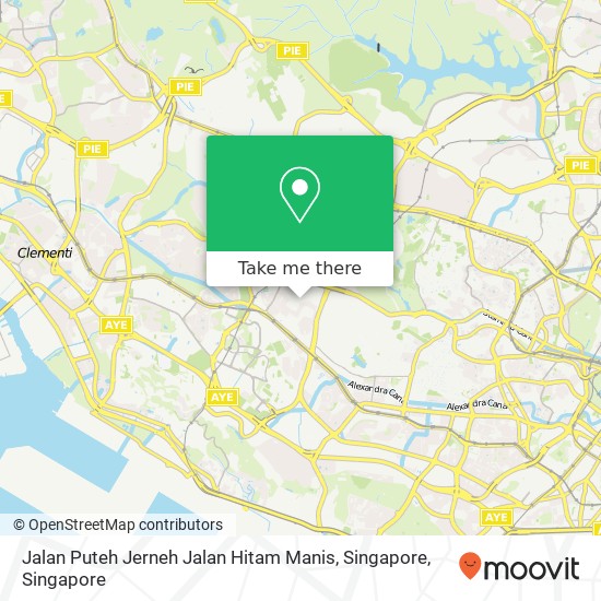 Jalan Puteh Jerneh Jalan Hitam Manis, Singapore地图