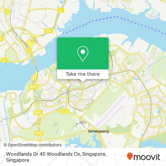 Woodlands Dr 40 Woodlands Cir, Singapore map