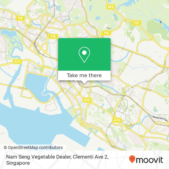 Nam Seng Vegetable Dealer, Clementi Ave 2地图