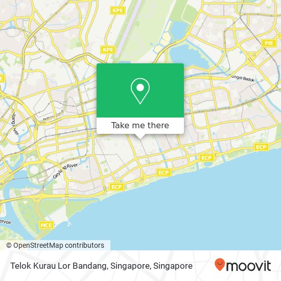 Telok Kurau Lor Bandang, Singapore map