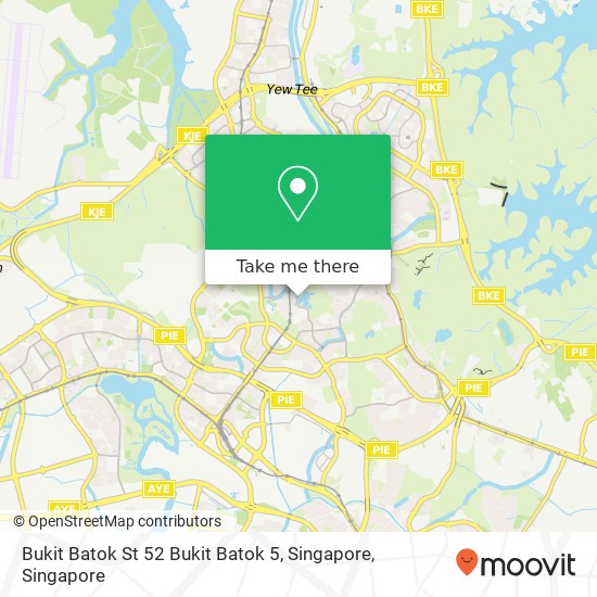 Bukit Batok St 52 Bukit Batok 5, Singapore map