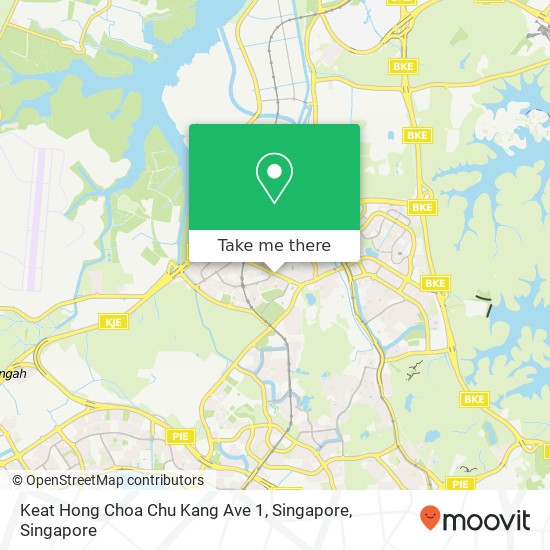 Keat Hong Choa Chu Kang Ave 1, Singapore map