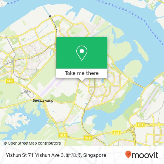 Yishun St 71 Yishun Ave 3, 新加坡 map