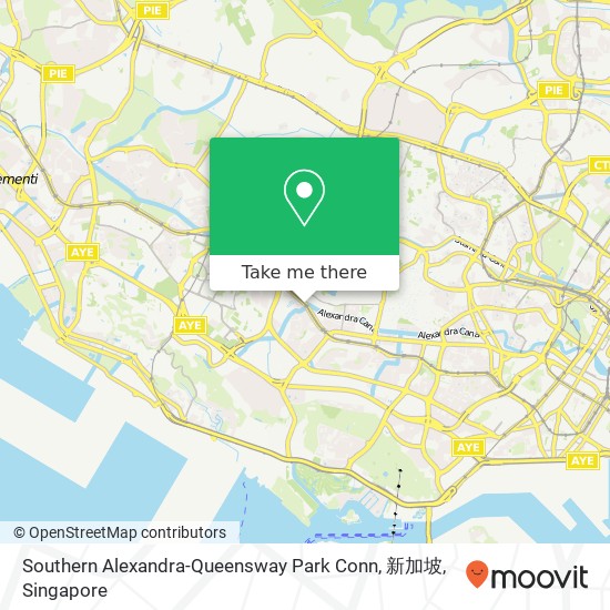 Southern Alexandra-Queensway Park Conn, 新加坡地图