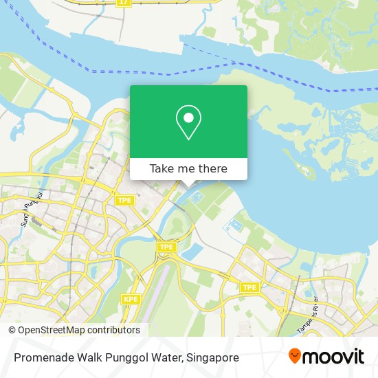 Promenade Walk Punggol Water map