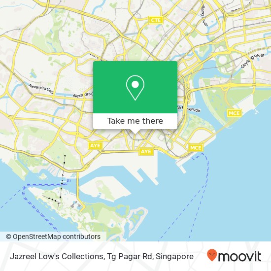 Jazreel Low's Collections, Tg Pagar Rd map