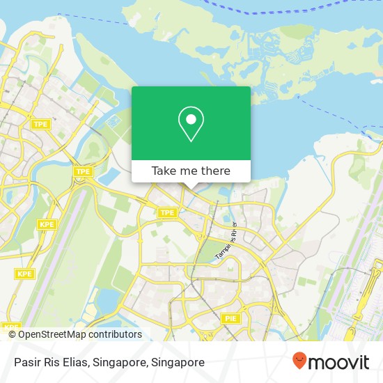Pasir Ris Elias, Singapore map
