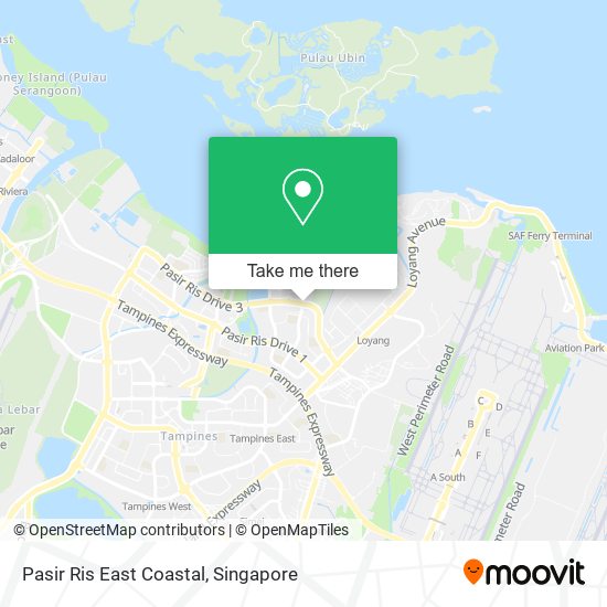 Pasir Ris East Coastal map