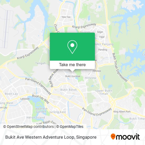 Bukit Ave Western Adventure Loop map