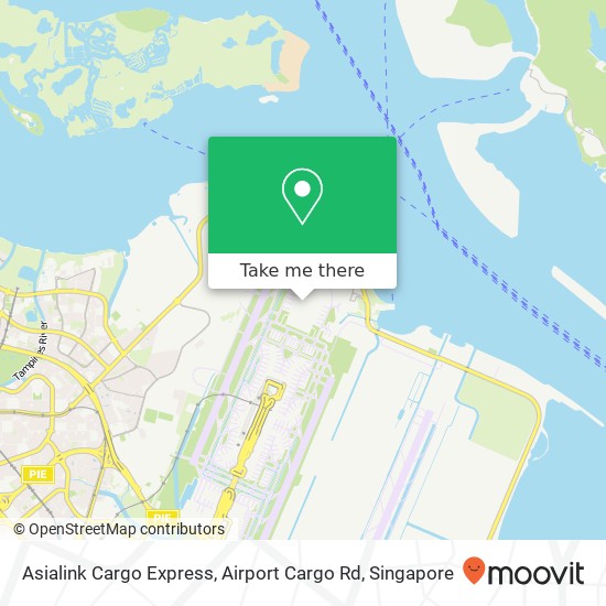 Asialink Cargo Express, Airport Cargo Rd map