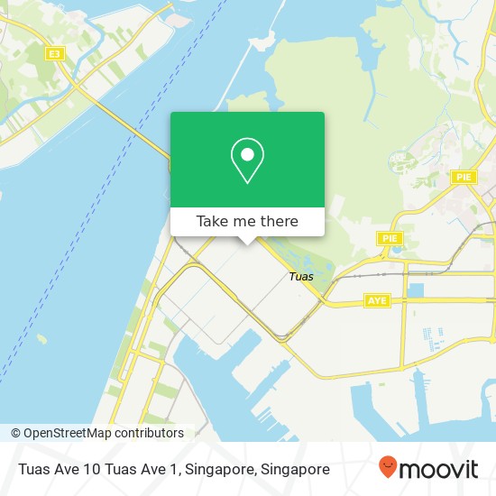 Tuas Ave 10 Tuas Ave 1, Singapore map