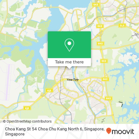 Choa Kang St 54 Choa Chu Kang North 6, Singapore地图