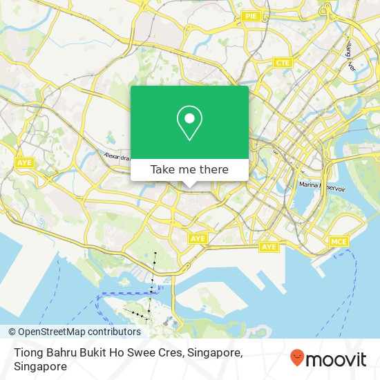 Tiong Bahru Bukit Ho Swee Cres, Singapore map