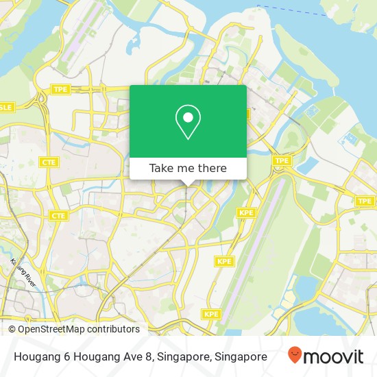 Hougang 6 Hougang Ave 8, Singapore map